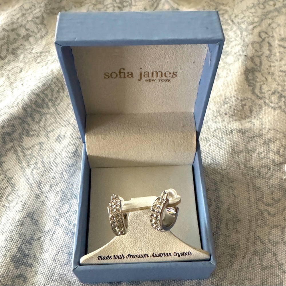 Sofia James Crystal earrings NWOT